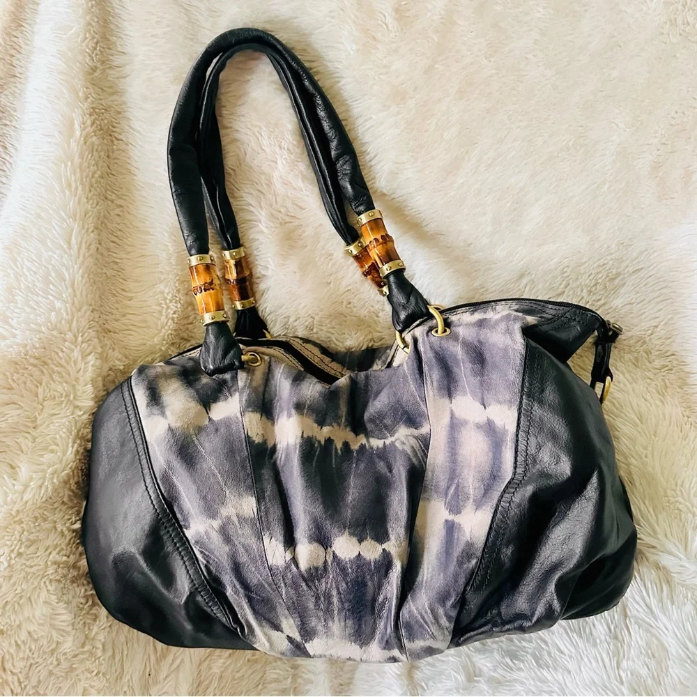Sharif Y2K Genuine Leather Large Hobo Bag